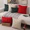 Christmas Pillow Covers 18x18 inch Set of 2 Christmas Decorations Soft Plush Faux Fur Beige Christmas Tree Embroidered Christmas Lights Throw Pillow Covers Winter Holiday for Sofa Living Room